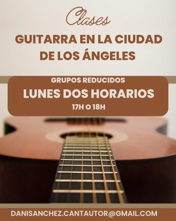Cartel de Taller de guitarra
